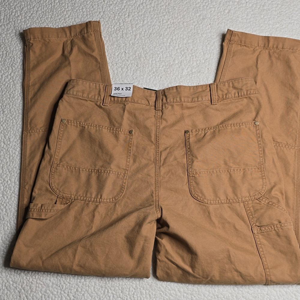 1329 NWT Alpine Design Men's Utility Pant Brown Khaki 36x32 - Picture 8 of 8